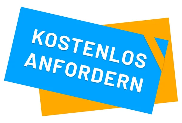 Kostenlos anfordern web Sticker Button — Φωτογραφία Αρχείου