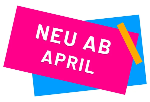 Neu ab Nisan web Sticker Button — Stok fotoğraf