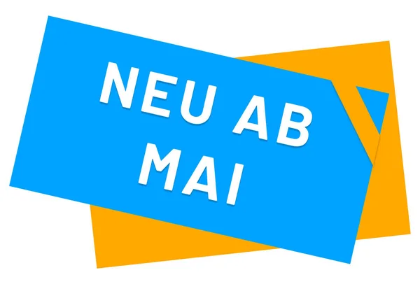 Neu ab Mai web Sticker Button — Stok fotoğraf
