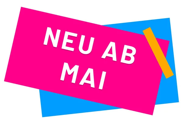 Neu ab Mai web Sticker Button — Stok fotoğraf