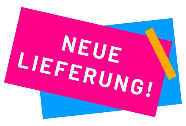 Neue Lieferung! web Sticker Button — 스톡 사진
