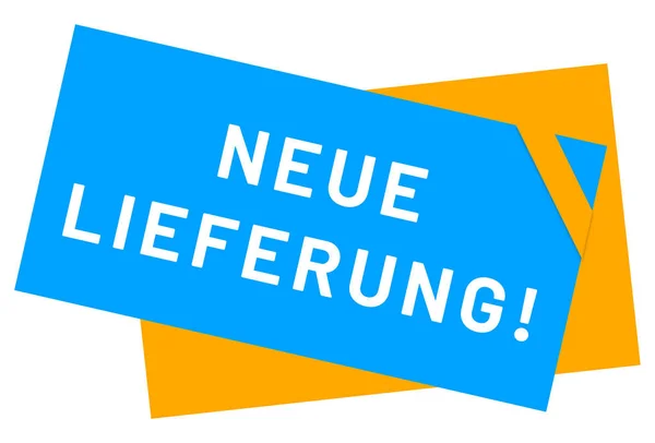 Neue Lieferung! web Sticker Button — 스톡 사진