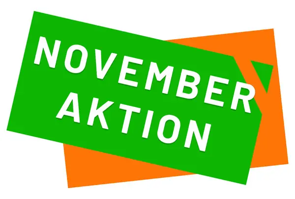 Novemberaktion web Sticker Button — 스톡 사진