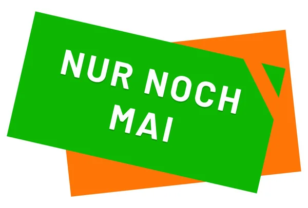 Nur noch Mai web Sticker Button — 스톡 사진