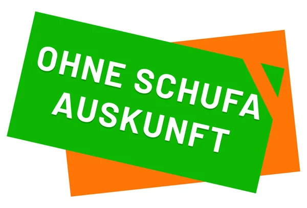 Ohne Schufa Auskunft web Sticker Button — Stock Photo, Image