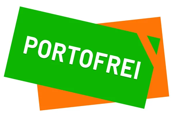 Pulsante adesivo web Portofrei — Foto Stock