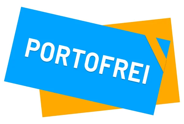 Botão de etiqueta web Portofrei — Fotografia de Stock