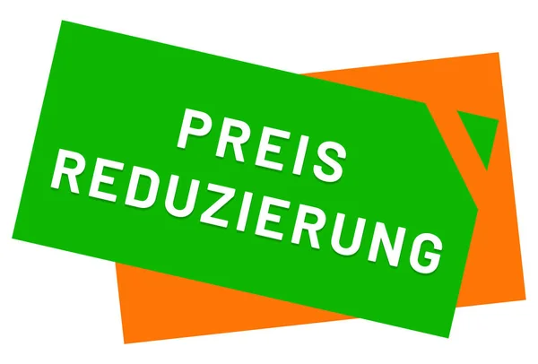 Preis Reduzierung Web Yapıştırıcı Düğmesi — Stok fotoğraf