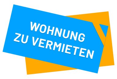  Wohnung zu vermieten web Sticker Button