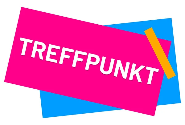 Treffpunkt web Sticker Button — Stock Photo, Image