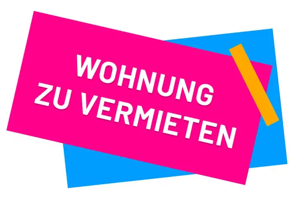 Wohnung zu versieten κουμπί αυτοκόλλητο web — Φωτογραφία Αρχείου