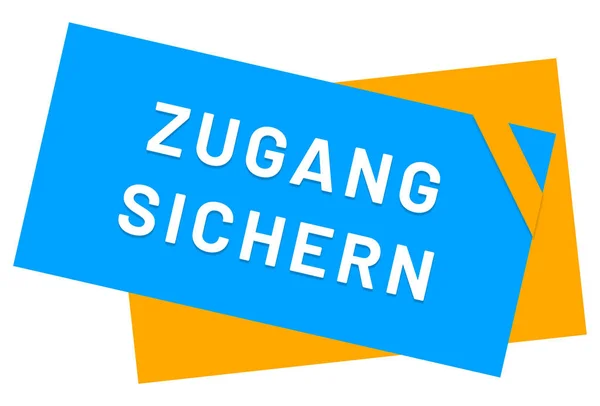 Zugang sichern web Sticker Düğmesi — Stok fotoğraf