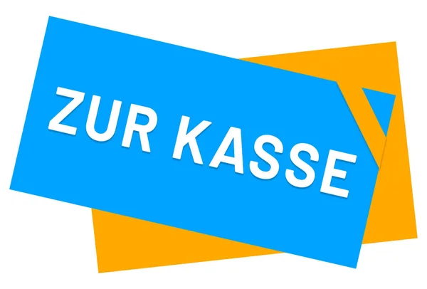 Zur Kasse web Sticker Button — Stok fotoğraf