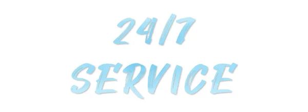 24/7 service web Sticker Button — Stock Photo, Image