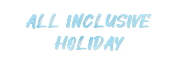 All inclusive holiday web Sticker Button — Stock fotografie