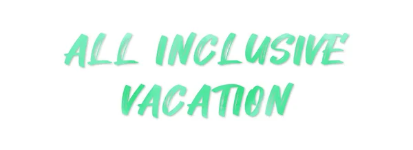 All inclusive αυτοκόλλητο Web για διακοπές — Φωτογραφία Αρχείου