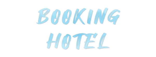 Buchung Hotel Web Sticker Button — Stockfoto