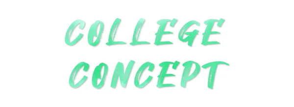 College koncept webb Klistermärke Knapp — Stockfoto