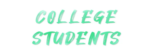 College Studenter webb Klistermärke Knapp — Stockfoto