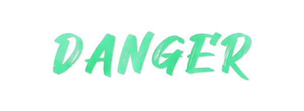 Danger web Sticker Button — Stock Photo, Image