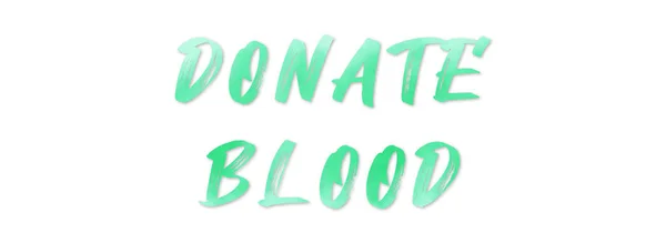 Пожертвувати кров'ю Інтернет Наклейка кнопка — стокове фото