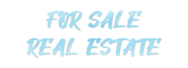 Na prodej Real Estate web Sticker Button — Stock fotografie
