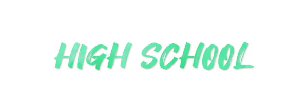 High School web Sticker knop — Stockfoto