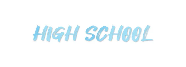 High School web Sticker-Taste — Stockfoto