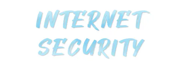 Internet-Sicherheit Web Sticker-Taste — Stockfoto