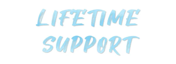 Lifetime Support web Sticker Button — Stock Photo, Image