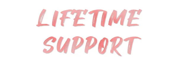 Ισόβια υποστήριξη web Sticker Button — Φωτογραφία Αρχείου