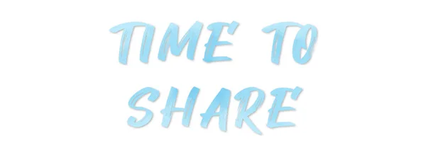 Time to share web Sticker Button — Stock Photo, Image