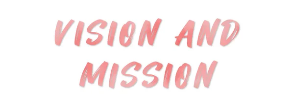 Видение и миссия веб Стикер Кнопка — стоковое фото
