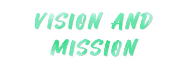 Vision and mission web Sticker Button — Stock Photo, Image