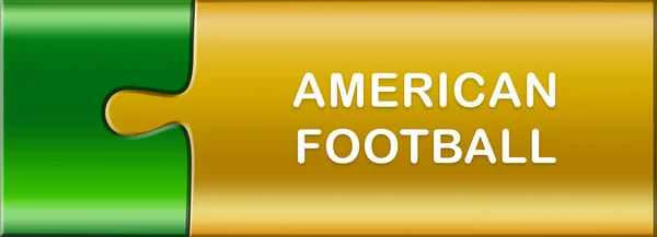 Web Sport Label Αμερικάνικο ποδόσφαιρο — Φωτογραφία Αρχείου