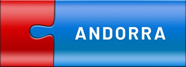 Adesivo etichetta web Andorra — Foto Stock