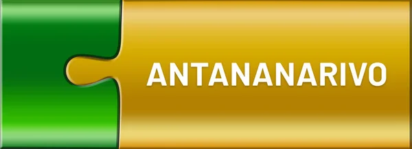 Etichetă web autocolant Antananarivo — Fotografie, imagine de stoc