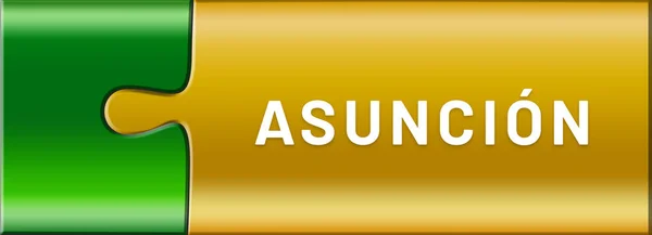 Webb etikett klistermärke Asunci n — Stockfoto