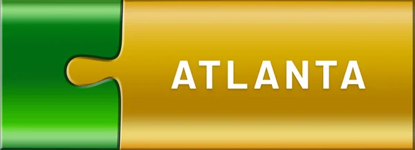 Веб-этикетка Стикер Атланта — стоковое фото