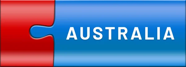 Ετικέτα web Sticker Αυστραλία — Φωτογραφία Αρχείου
