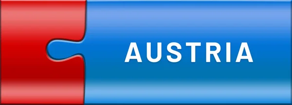 Etiqueta web etiqueta Áustria — Fotografia de Stock