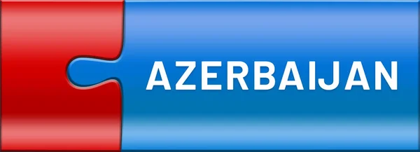 Web label klistermärke Azerbajdzjan — Stockfoto