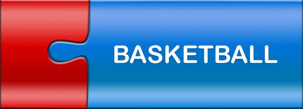 Web Etiqueta Deportiva Baloncesto — Foto de Stock