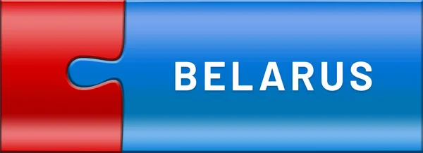 Étiquette web autocollant Biélorussie — Photo