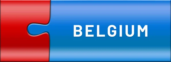 Web Label Sticker Belgium — Stock Photo, Image