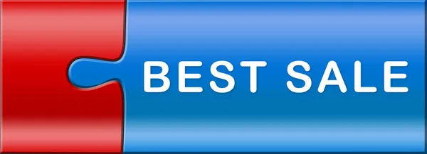 Melhor venda web adesivo botão — Fotografia de Stock