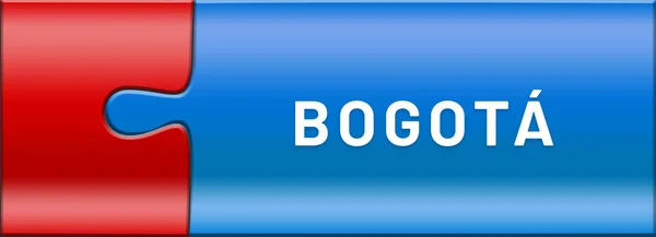Webb etikett klistermärke Bogot — Stockfoto
