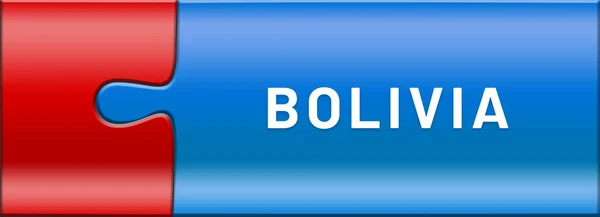 Web Etiketa Samolepka Bolívie — Stock fotografie