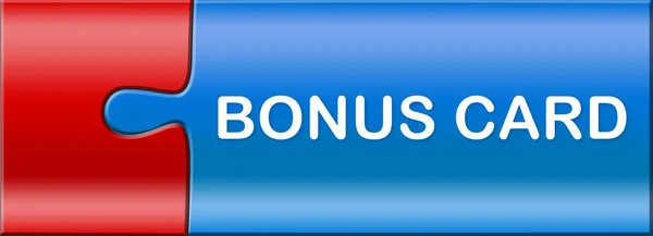 Bouton autocollant de carte bonus — Photo