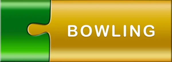 Web etiqueta del deporte Bowling — Foto de Stock